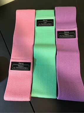 Hip Resistance Bands Set Light, Medium and Heavy